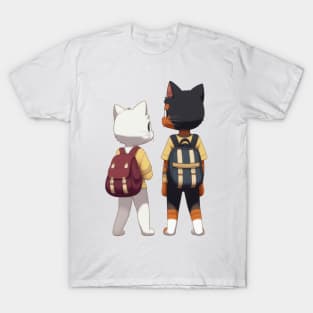 Adorable Cats Ready for School T-Shirt